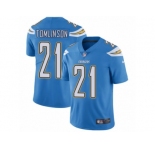 Men's Nike Los Angeles Chargers #21 LaDainian Tomlinson Vapor Untouchable Limited Electric Blue Alternate NFL Jersey