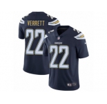 Men's Nike Los Angeles Chargers #22 Jason Verrett Vapor Untouchable Limited Navy Blue Team Color NFL Jersey