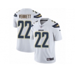 Men's Nike Los Angeles Chargers #22 Jason Verrett Vapor Untouchable Limited White NFL Jersey
