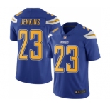 Men's Nike Los Angeles Chargers #23 Rayshawn Jenkins Limited Electric Blue Rush Vapor Untouchable NFL Jersey