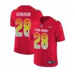 Men's Nike Los Angeles Chargers #28 Melvin Gordon Limited Red AFC 2019 Pro Bowl NFL Jersey