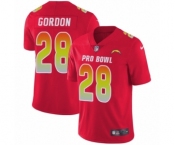 Men's Nike Los Angeles Chargers #28 Melvin Gordon Limited Red AFC 2019 Pro Bowl NFL Jersey