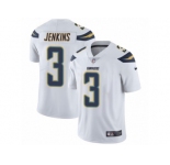 Men's Nike Los Angeles Chargers #3 Rayshawn Jenkins White Vapor Untouchable Limited Player NFL Jersey