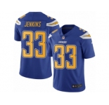 Men's Nike Los Angeles Chargers #33 Rayshawn Jenkins Limited Electric Blue Rush NFL Jersey