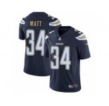 Men's Nike Los Angeles Chargers #34 Derek Watt Vapor Untouchable Limited Navy Blue Team Color NFL Jersey
