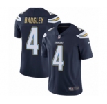 Men's Nike Los Angeles Chargers #4 Michael Badgley Navy Blue Team Color Vapor Untouchable Limited Player NFL Jersey