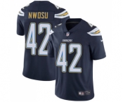 Men's Nike Los Angeles Chargers #42 Uchenna Nwosu Navy Blue Team Color Vapor Untouchable Limited Player NFL Jersey