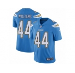 Men's Nike Los Angeles Chargers #44 Andre Williams Vapor Untouchable Limited Electric Blue Alternate NFL Jersey
