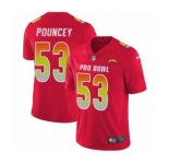 Men's Nike Los Angeles Chargers #53 Mike Pouncey Limited Red AFC 2019 Pro Bowl NFL Jersey