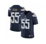 Men's Nike Los Angeles Chargers #55 Junior Seau Vapor Untouchable Limited Navy Blue Team Color NFL Jersey
