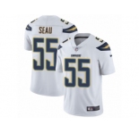 Men's Nike Los Angeles Chargers #55 Junior Seau Vapor Untouchable Limited White NFL Jersey