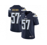 Men's Nike Los Angeles Chargers #57 Jatavis Brown Vapor Untouchable Limited Navy Blue Team Color NFL Jersey