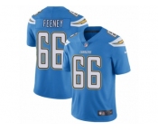 Men's Nike Los Angeles Chargers #66 Dan Feeney Vapor Untouchable Limited Electric Blue Alternate NFL Jersey