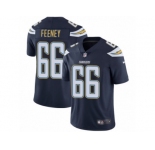 Men's Nike Los Angeles Chargers #66 Dan Feeney Vapor Untouchable Limited Navy Blue Team Color NFL Jersey