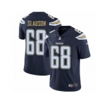 Men's Nike Los Angeles Chargers #68 Matt Slauson Vapor Untouchable Limited Navy Blue Team Color NFL Jersey