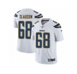 Men's Nike Los Angeles Chargers #68 Matt Slauson Vapor Untouchable Limited White NFL Jersey