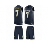 Men's Nike Los Angeles Chargers #7 Doug Flutie Limited Navy Blue Tank Top Suit NFL Jersey