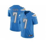 Men's Nike Los Angeles Chargers #7 Doug Flutie Vapor Untouchable Limited Electric Blue Alternate NFL Jersey