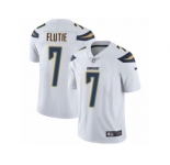 Men's Nike Los Angeles Chargers #7 Doug Flutie Vapor Untouchable Limited White NFL Jersey