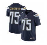 Men's Nike Los Angeles Chargers #75 Michael Schofield Navy Blue Team Color Vapor Untouchable Limited Player NFL Jersey