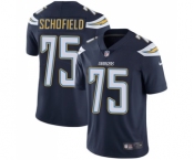 Men's Nike Los Angeles Chargers #75 Michael Schofield Navy Blue Team Color Vapor Untouchable Limited Player NFL Jersey
