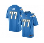 Men's Nike Los Angeles Chargers #77 Forrest Lamp Limited Electric Blue Alternate NFL Jersey