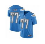 Men's Nike Los Angeles Chargers #77 Forrest Lamp Vapor Untouchable Limited Electric Blue Alternate NFL Jersey