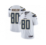 Men's Nike Los Angeles Chargers #80 Kellen Winslow Vapor Untouchable Limited White NFL Jersey