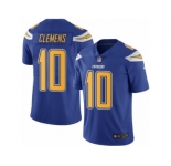 Men's Nike San Diego Chargers #10 Kellen Clemens Limited Electric Blue Rush NFL Jersey