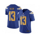 Men's Nike San Diego Chargers #13 Keenan Allen Limited Electric Blue Rush NFL Jersey