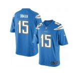 Men's Nike San Diego Chargers #15 Dontrelle Inman Limited Electric Blue Alternate NFL Jersey