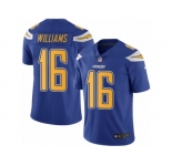 Men's Nike San Diego Chargers #16 Tyrell Williams Limited Electric Blue Rush NFL Jersey