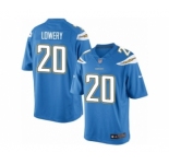 Men's Nike San Diego Chargers #20 Dwight Lowery Limited Electric Blue Alternate NFL Jersey