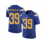 Men's Nike San Diego Chargers #39 Danny Woodhead Limited Electric Blue Rush NFL Jersey