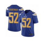 Men's Nike San Diego Chargers #52 Denzel Perryman Limited Electric Blue Rush NFL Jersey