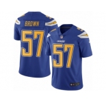 Men's Nike San Diego Chargers #57 Jatavis Brown Limited Electric Blue Rush NFL Jersey