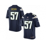 Men's Nike San Diego Chargers #57 Jatavis Brown Limited Navy Blue Team Color NFL Jersey