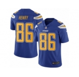 Men's Nike San Diego Chargers #86 Hunter Henry Limited Electric Blue Rush NFL Jersey