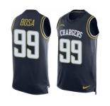 Men's Nike San Diego Chargers #99 Joey Bosa Limited Navy Blue Player Name & Number Tank Top NFL Jersey