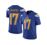 Men's San Diego Chargers #17 Philip Rivers Nike Royal Color Rush Limited Jersey