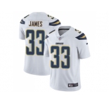 Nike Los Angeles Chargers #33 Derwin James White Men Stitched NFL Vapor Untouchable Limited Jersey