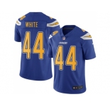 Nike Los Angeles Chargers #44 Kyzir White Electric Blue Men Stitched NFL Limited Rush Jersey