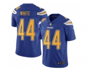 Nike Los Angeles Chargers #44 Kyzir White Electric Blue Men Stitched NFL Limited Rush Jersey