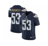 Nike Los Angeles Chargers #53 Mike Pouncey Navy Blue Team Color Men Stitched NFL Vapor Untouchable Limited Jersey