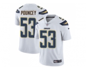 Nike Los Angeles Chargers #53 Mike Pouncey White Men Stitched NFL Vapor Untouchable Limited Jersey