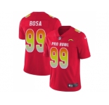 Nike Los Angeles Chargers #99 Joey Bosa Red Men Stitched NFL Limited AFC 2018 Pro Bowl Jersey