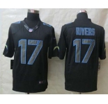 nike nfl jerseys san diego chargers #17 philip rivers black[nike impact limited]
