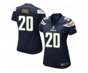 Women Nike Los Angeles Chargers #20 Desmond King Game Navy Blue Team Color NFL Jersey
