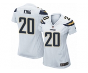 Women Nike Los Angeles Chargers #20 Desmond King Game White NFL Jersey