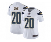 Women Nike Los Angeles Chargers #20 Desmond King White Vapor Untouchable Limited Player NFL Jersey
